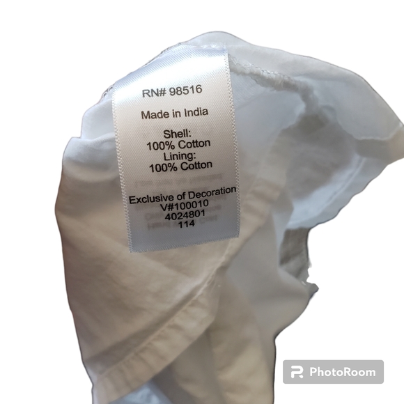 Adrianna papell womens woven office casual blouse geometic Embroidered size L - Picture 12 of 12